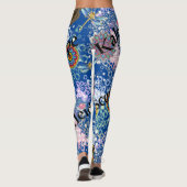 Blaue Libelle-Leggings Leggings (Rückseite)