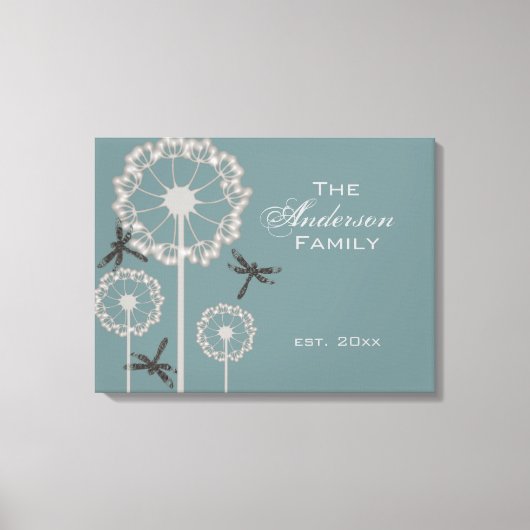 Blaue Libelle Leinwanddruck (Vorderseite)