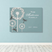 Blaue Libelle Leinwanddruck (Insitu (Holzboden))