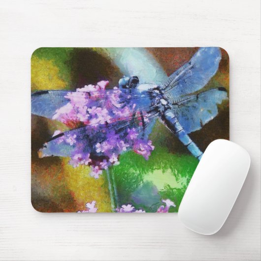 Blaue Libelle Mousepad (Mit Mouse)