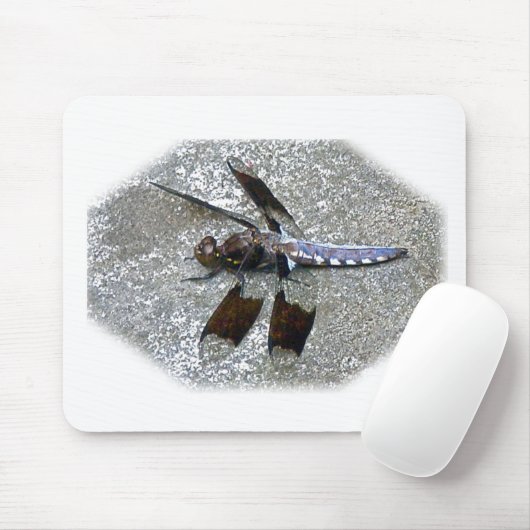 Blaue Libelle Mousepad (Mit Mouse)