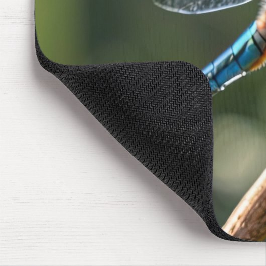 Blaue Libelle Mousepad (Ecke)