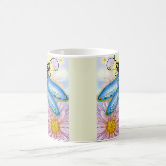 Blaue Libelle, personalisieren Kaffeetasse (Mittel)