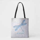 Blaue Libelle Personalisiert Tote Bag Tasche (Vorderseite)