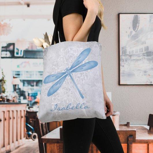 Blaue Libelle Personalisiert Tote Bag Tasche