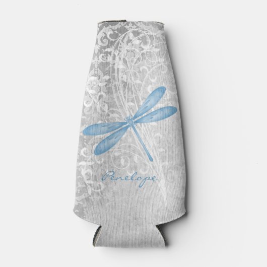 Blaue Libelle Personalisierte Flasche Cooler Flaschenkühler (Vorderseite)