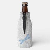 Blaue Libelle Personalisierte Flasche Cooler Flaschenkühler (Flasche Rückseite)