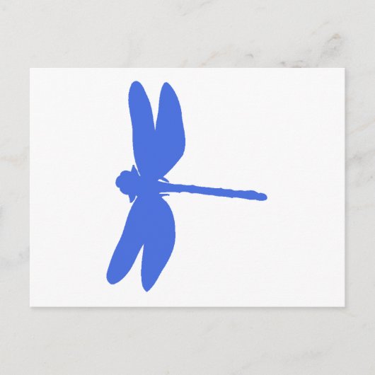 Blaue Libelle Postkarte (Vorderseite)
