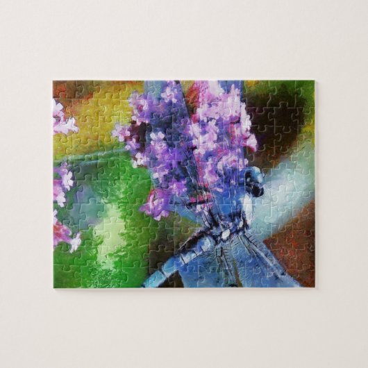 Blaue Libelle Puzzle (Horizontal)