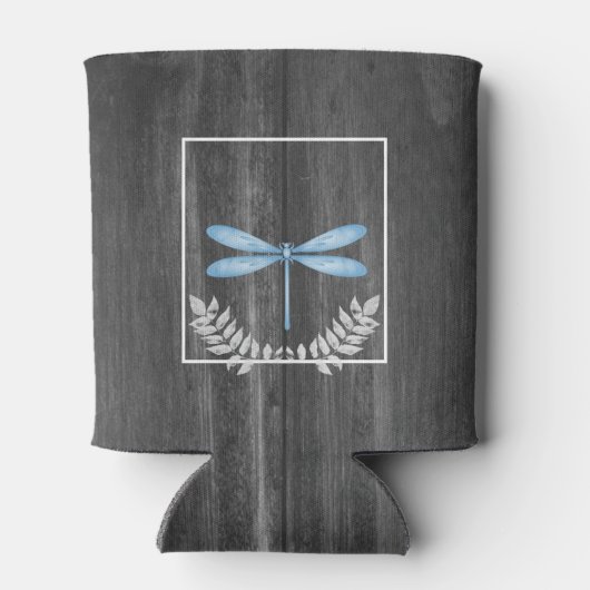 Blaue Libelle Rustikale Dosenkühler (Rückseite)
