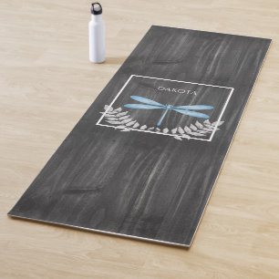 Blaue Libelle Rustikale Yogmatte Yogamatte