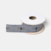 Blaue Libelle Satinband (Spule)