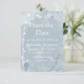 Blaue Libelle Save the Date grün (Stehend Vorderseite)