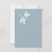 Blaue Libelle Save the Date grün (Rückseite)