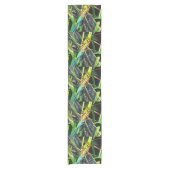 Blaue Libelle schimmernde Wings Painting Kurzer Tischläufer (Vorderseite)