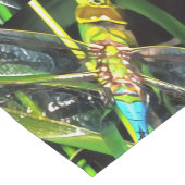 Blaue Libelle schimmernde Wings Painting Kurzer Tischläufer (Ecke)