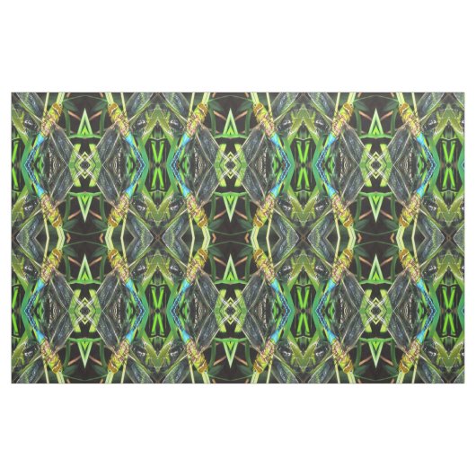 Blaue Libelle schimmernde Wings Painting Stoff (Fat Quarter (45,7 x 55,9 cm))