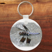 Blaue Libelle Schlüsselanhänger (Vorderseite)