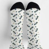 Blaue Libelle Socken (Oben)