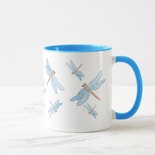 Blaue Libelle Tasse (Rechts)