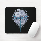 Blaue Libelle Wasserfarbeninsekten Mousepad (Mit Mouse)