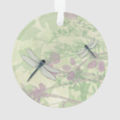 Blaue Libellen Akryler Ornament (Rückseite)