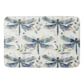 Blaue Libellen Badematte (Vorderseite)