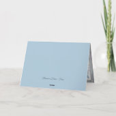 Blaue Libellen-Botanik-Aquarell Karte (Rückseite)