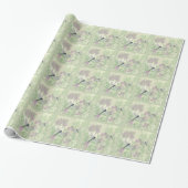 Blaue Libellen Geschenkpapier (Ungerollt)