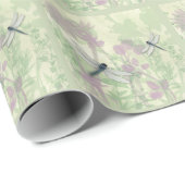 Blaue Libellen Geschenkpapier (Rolleneckpunkt)