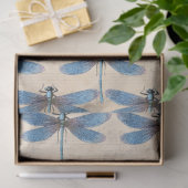 Blaue Libellen Möbel Decoupage Papier (Geschenk)