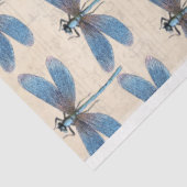 Blaue Libellen Möbel Decoupage Papier (Ausschnitt)