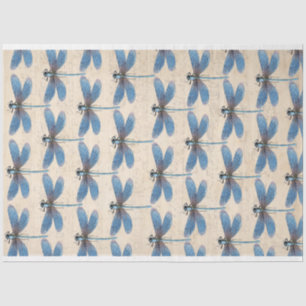 Blaue Libellen Möbel Decoupage Papier
