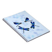 blaue Libellen Notizblock (Rechte Seite)