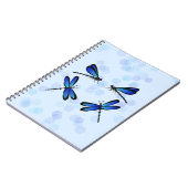 blaue Libellen Notizblock (Linke Seite)