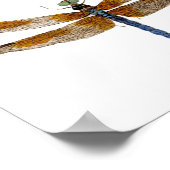 Blaue Libellen Poster (Ecke)