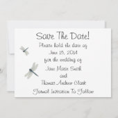 Blaue Libellen Save the Date (Rückseite)