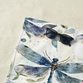 Blaue Libellen Strandtuch (Beispiel)