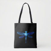 Blaue Libellen-Taschen-Tasche Tasche (Vorderseite)