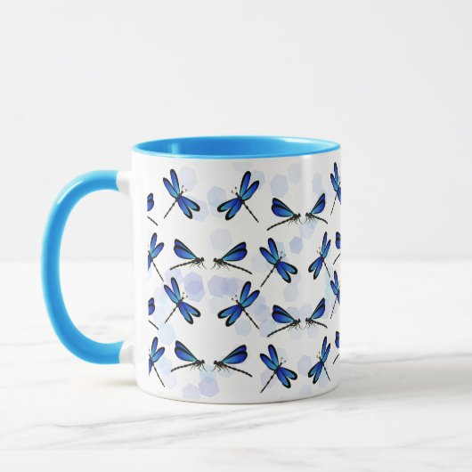 blaue Libellen Tasse (Links)