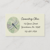 Blaue Libellen-Visitenkarte Visitenkarte (Vorderseite)