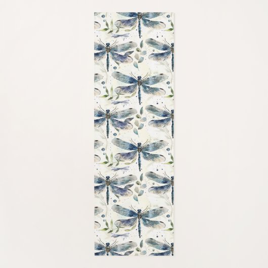 Blaue Libellen Yogamatte (Vorderseite)