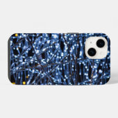 Blaue Lichter Abstract iPhone Case Hülle (Rückseite (Horizontal))