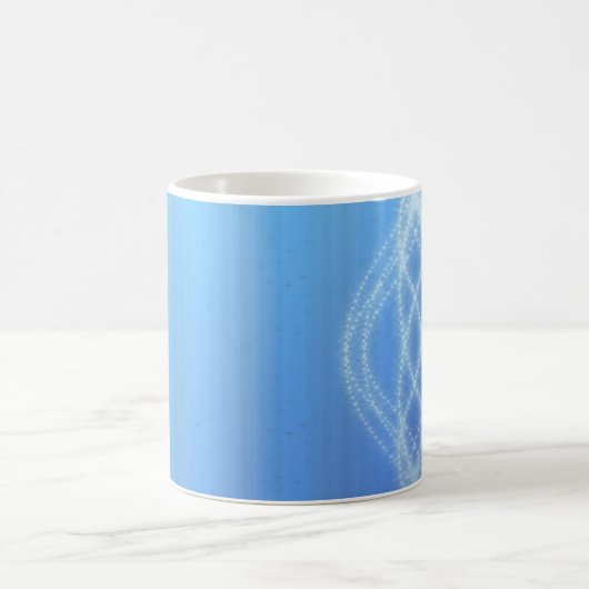 Blaue Lichter Kaffeetasse (Mittel)