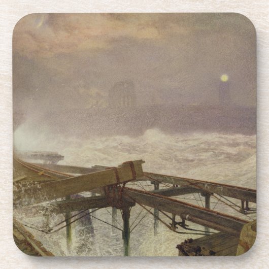 Blaue Lichter, Teignemouth Pier - Beleuchten der Untersetzer (Vorderseite)