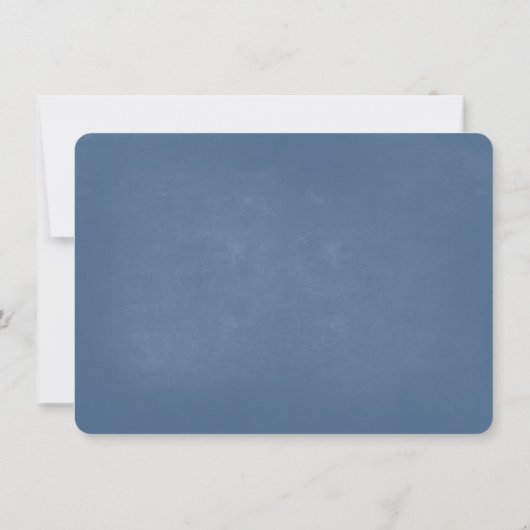 Blaue Liebe Baumherzen rustikal speichern Sie die  Save The Date (Rückseite)