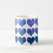 Blaue Liebe Herz Kaffeetasse (Mittel)