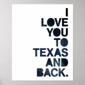 Blaue Liebe nach Texas und zurück Poster (Vorne)