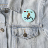 Blaue Liebe-radfahrende T-Shirts und Geschenke des Button (Beispiel)