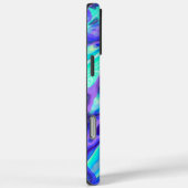 Blaue Lila Abstrakte Marmorbäume Liqui Case-Mate iPhone Hülle (Rückseite / Rechts)